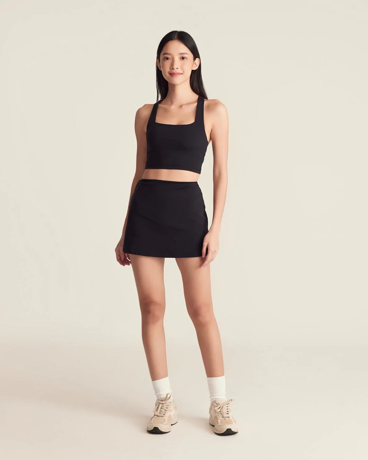 A-Line Skort in Black Sesame - Image 4