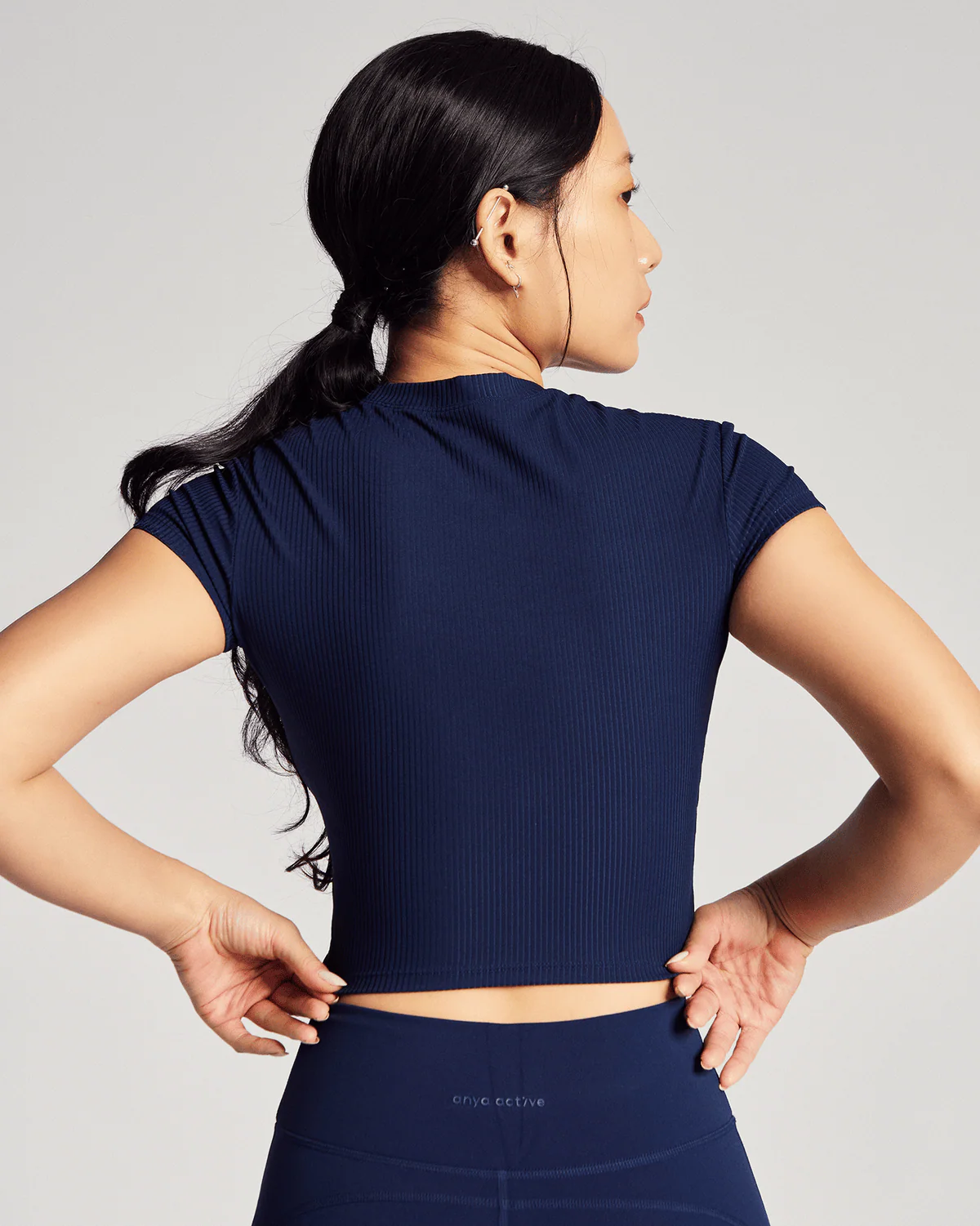 Baby Tee (Rib) in Dive - Image 3