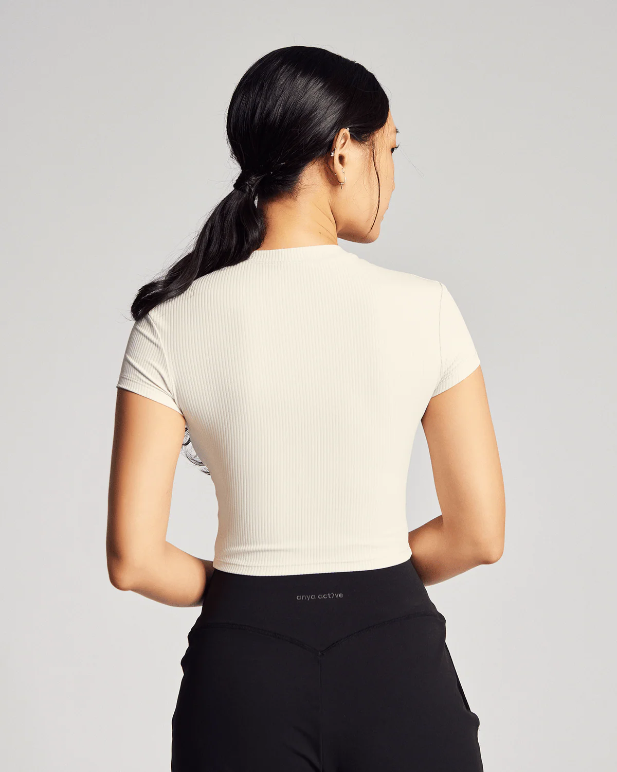 Baby Tee (Rib) in Yoghurt - Image 3