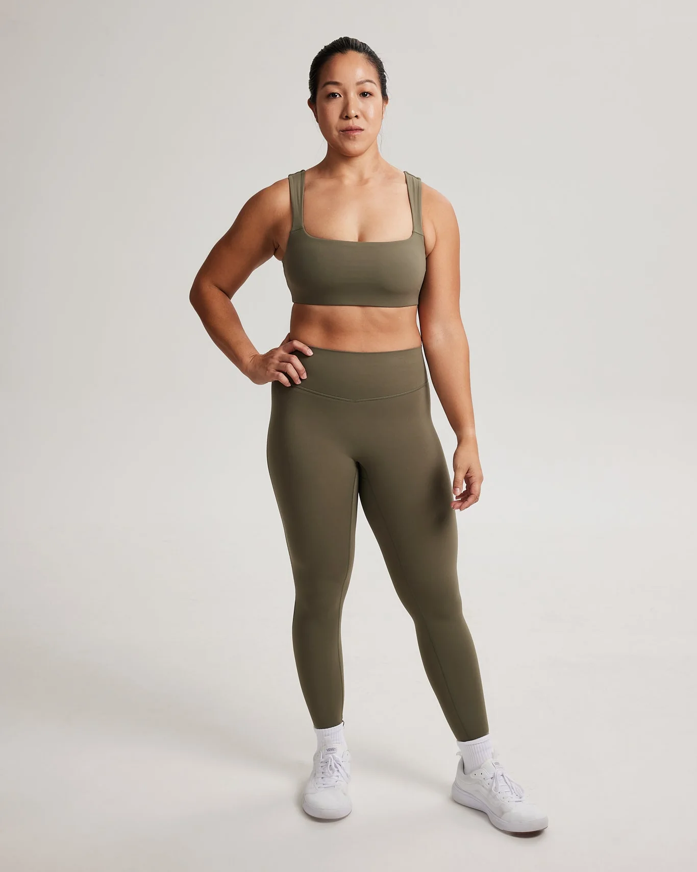 Contour Classic Leggings (Full 24") in Avocado - Image 4