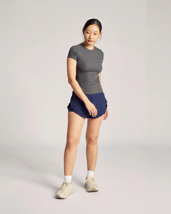 Like A Hug Tee (Rib) in Truffle - Image 5