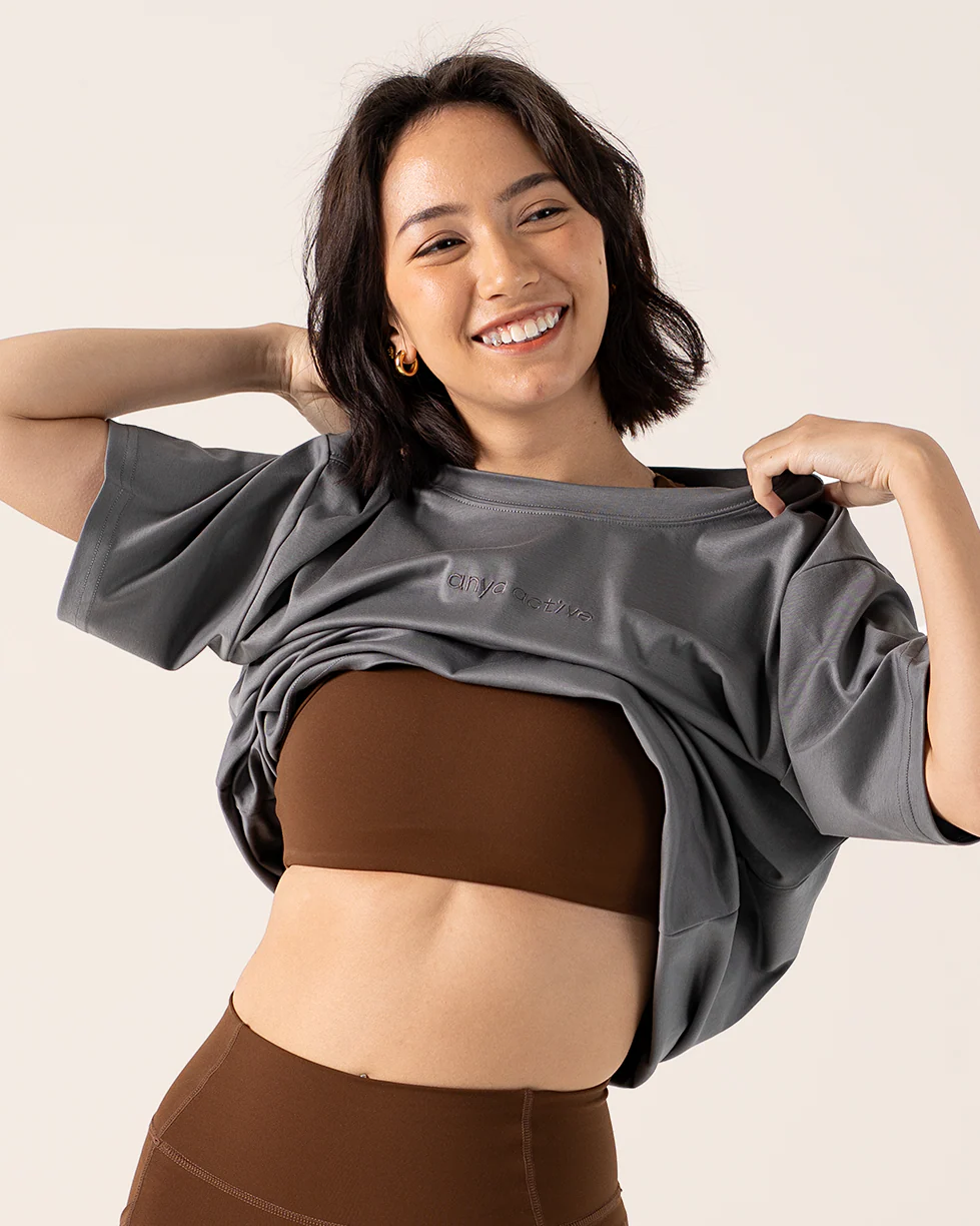 Oversized Tee in Pepper - Image 3