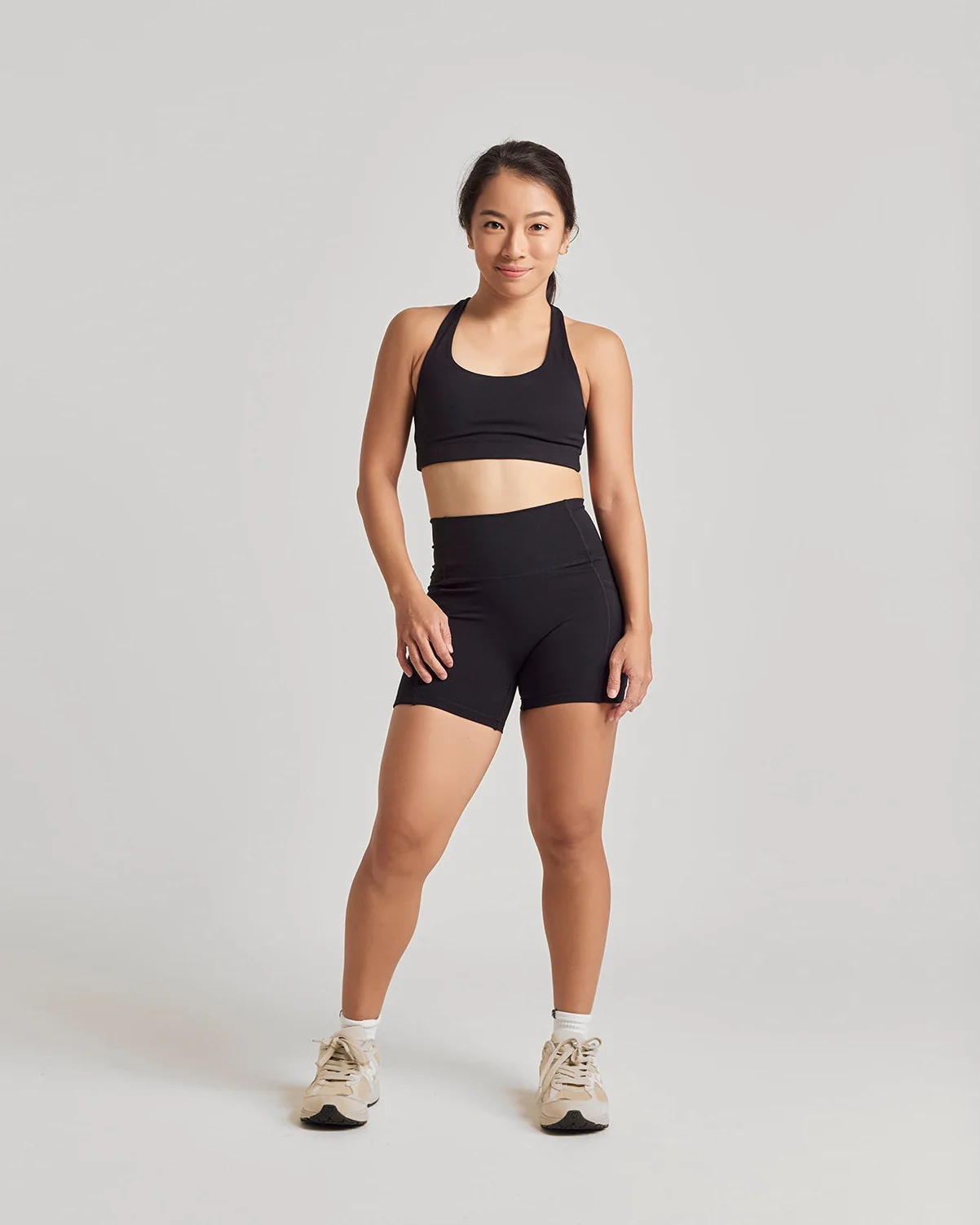 Pocket Shorts (Mini 4") in Black Sesame - Image 4