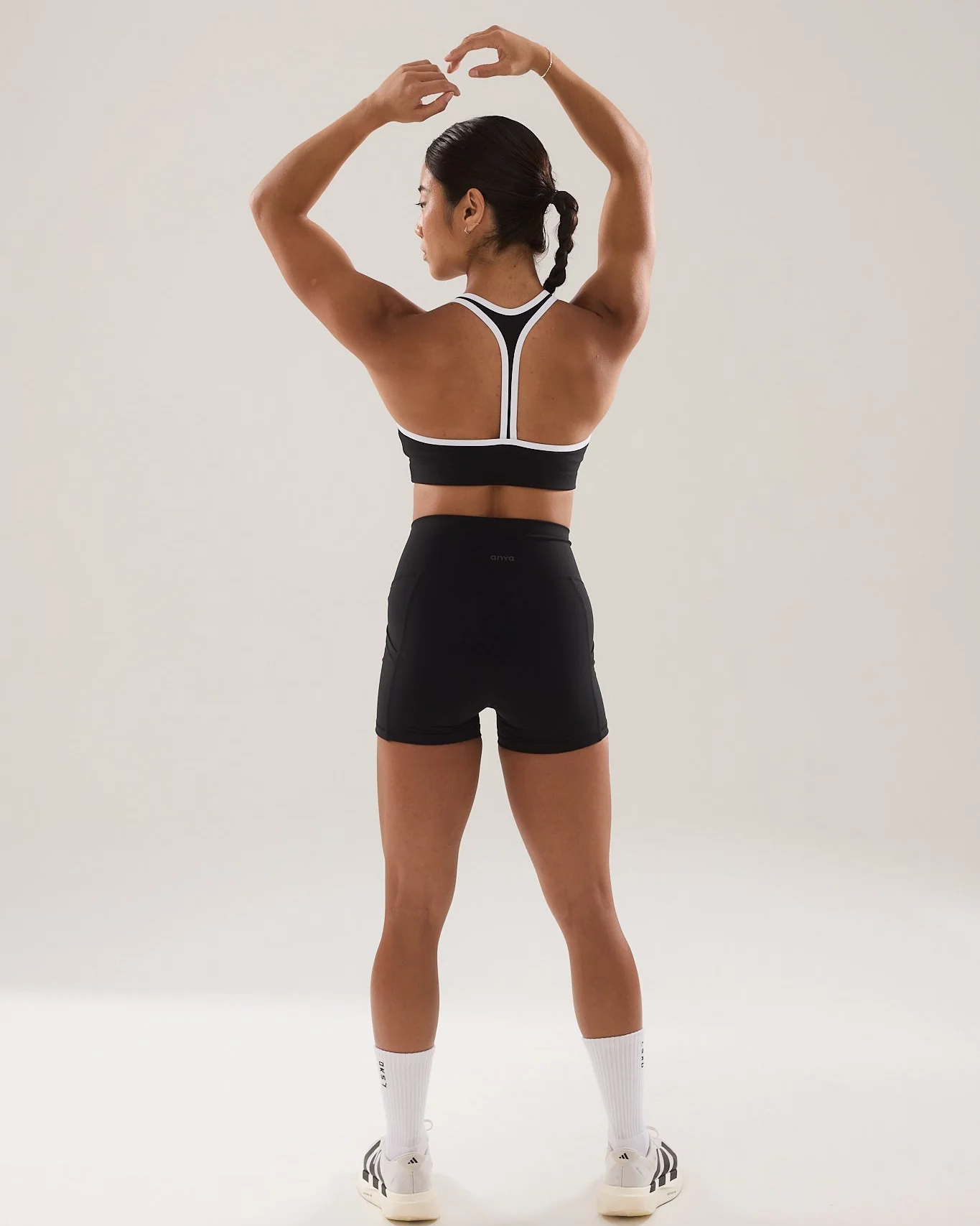 Pocket Shorts (Petite 3") in Black Sesame - Image 4